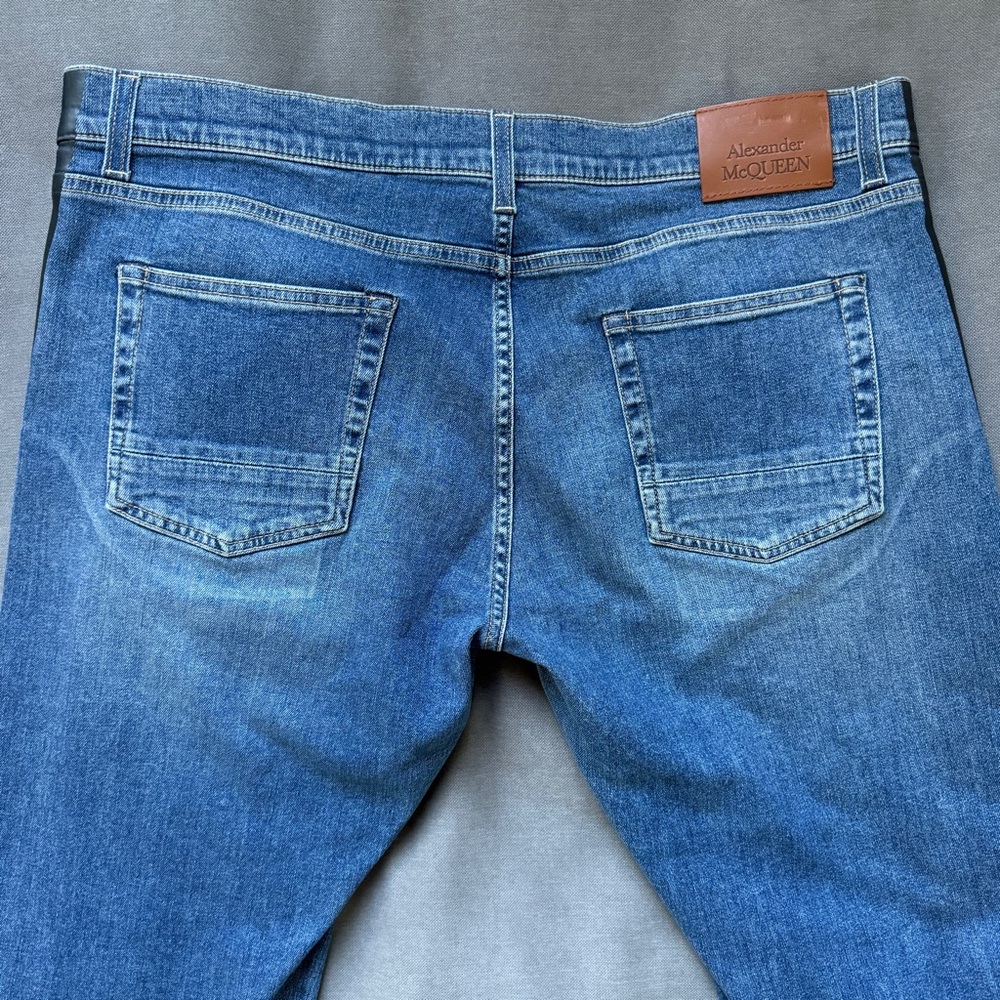Alexander McQueen Side Tape Tapered Jeans NWT - Picture 5 of 8